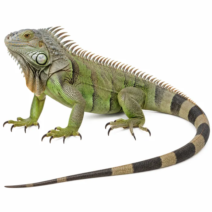 Green iguana (Iguana iguana), an invasive lizard in South Florida