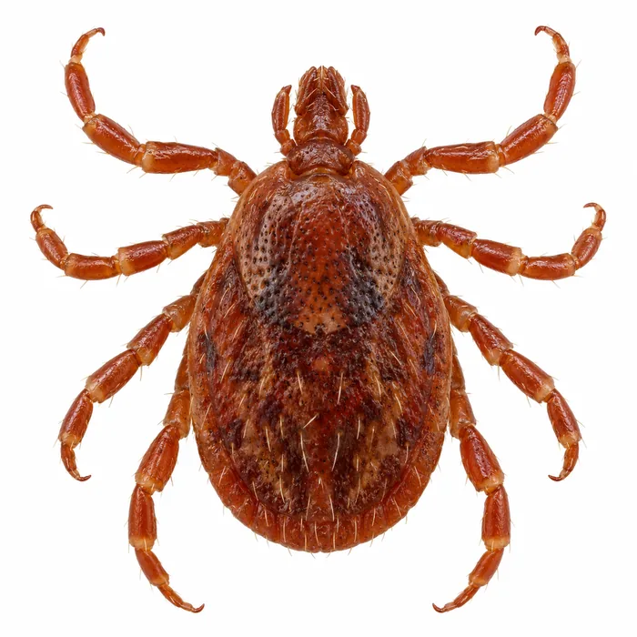 Brown dog tick (Rhipicephalus sanguineus), a common tick in South Florida homes and kennels